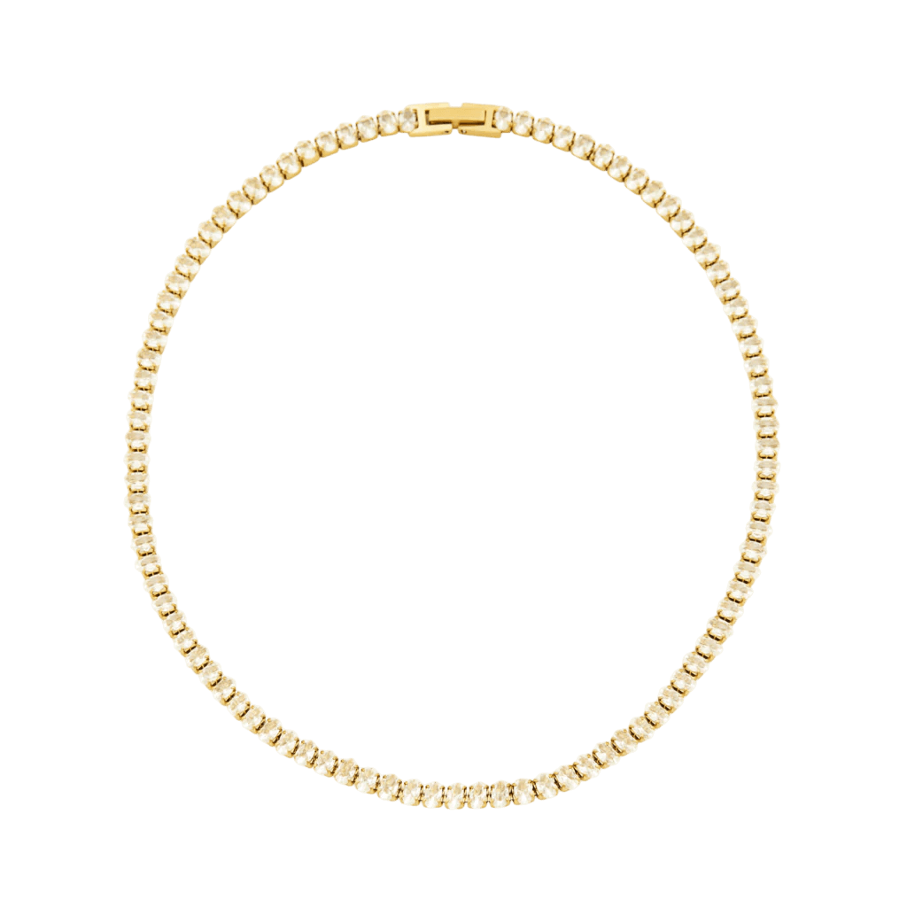 Colar Riviera Banhado em Ouro 18k
