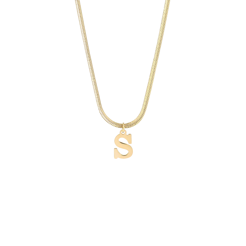 Colar com Inicial Banhado em Ouro 18k