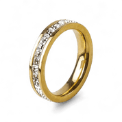 Anel Brilhante Banhado em Ouro 18k