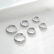 Brinco Trio de Argolas Banhado em Ouro 18k