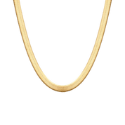 Colar Malha Snake Dourado Banhado em Ouro 18k