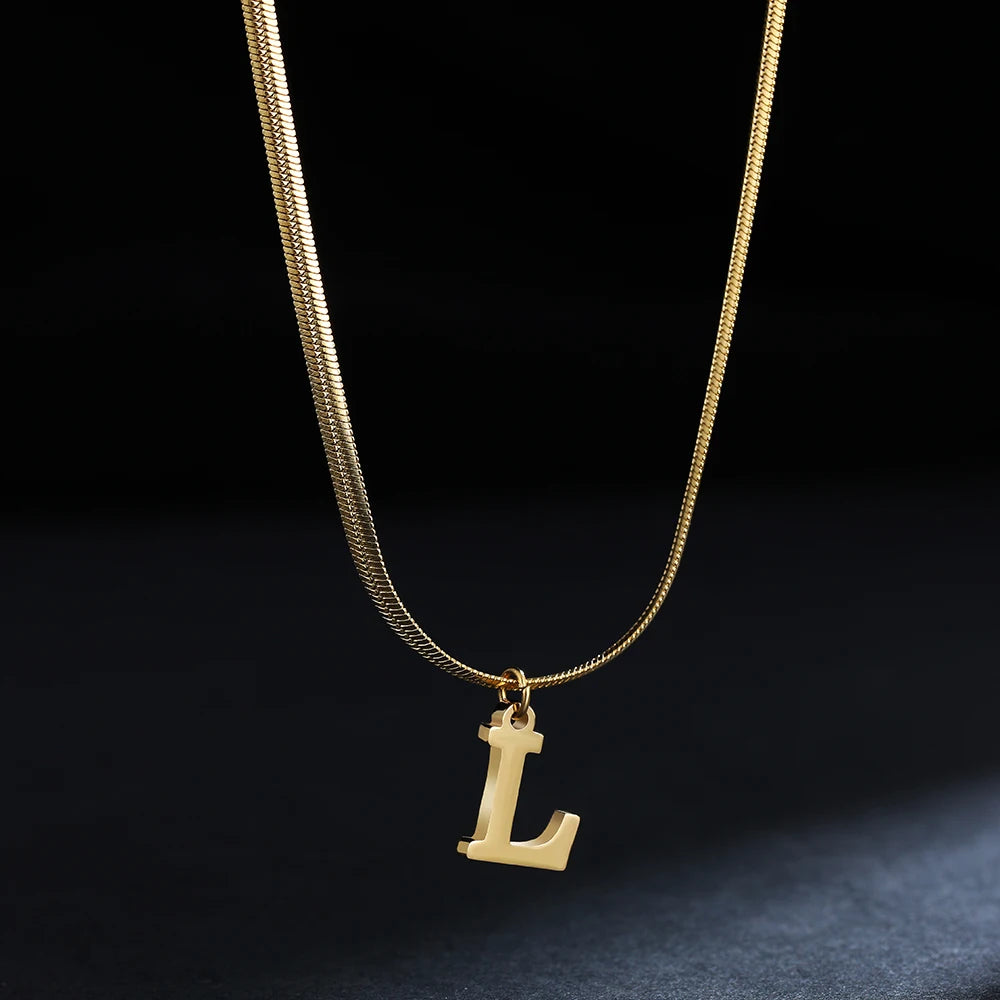 Colar com Inicial Banhado em Ouro 18k