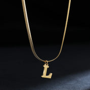Colar com Inicial Banhado em Ouro 18k