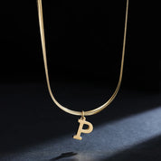 Colar com Inicial Banhado em Ouro 18k