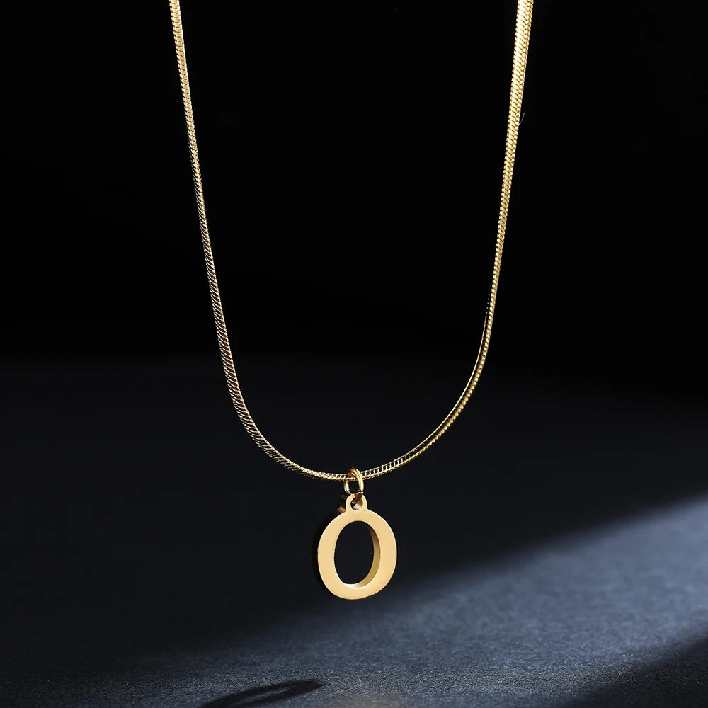 Colar com Inicial Banhado em Ouro 18k