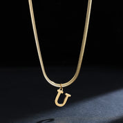 Colar com Inicial Banhado em Ouro 18k