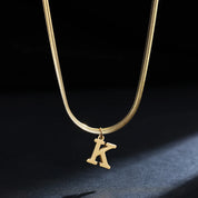 Colar com Inicial Banhado em Ouro 18k