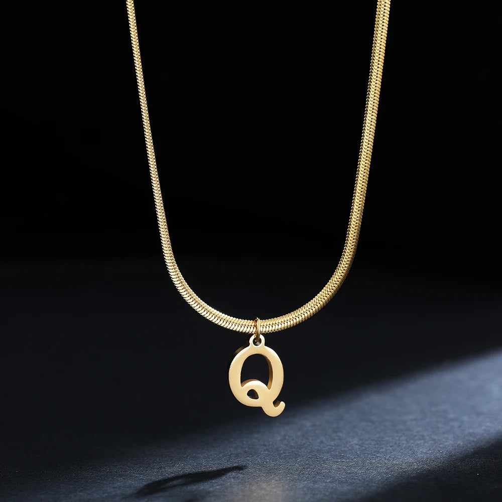 Colar com Inicial Banhado em Ouro 18k