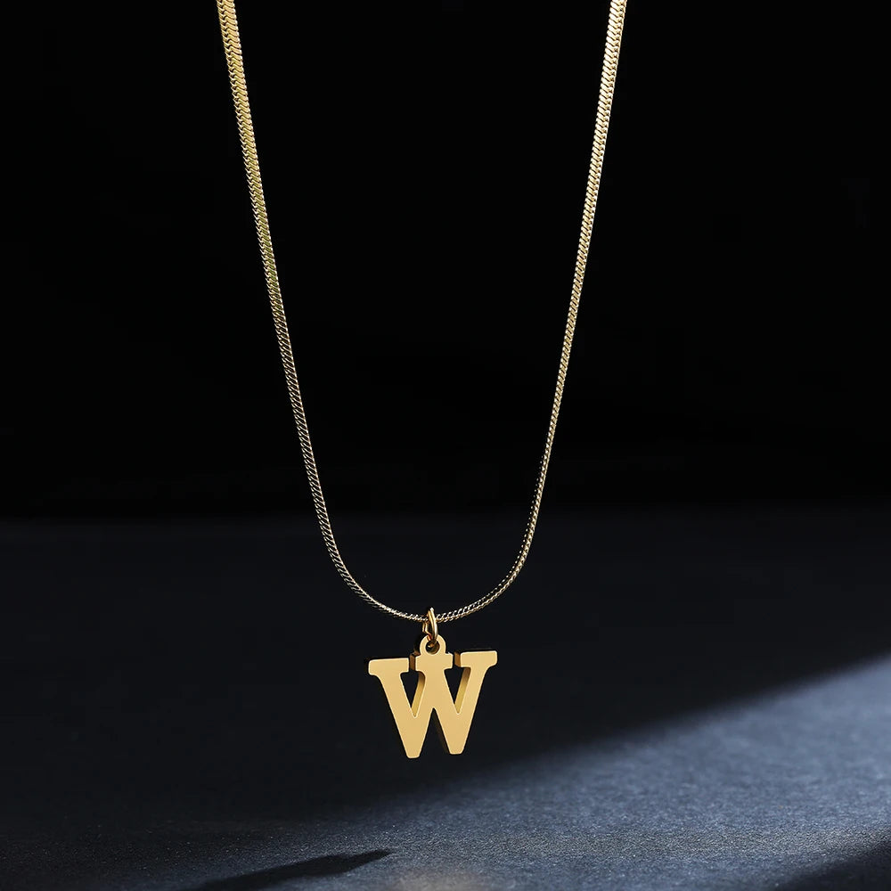 Colar com Inicial Banhado em Ouro 18k